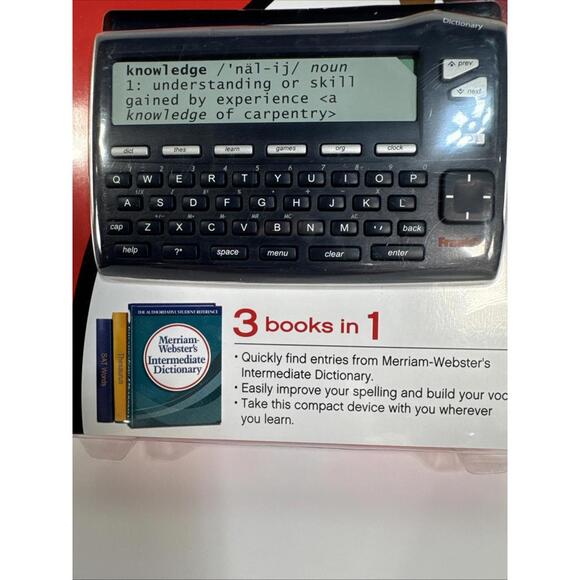 New Franklin Intermediate Dictionary with Spell Correction MWD-465 3 in 1 B12 - Picture 4 of 4